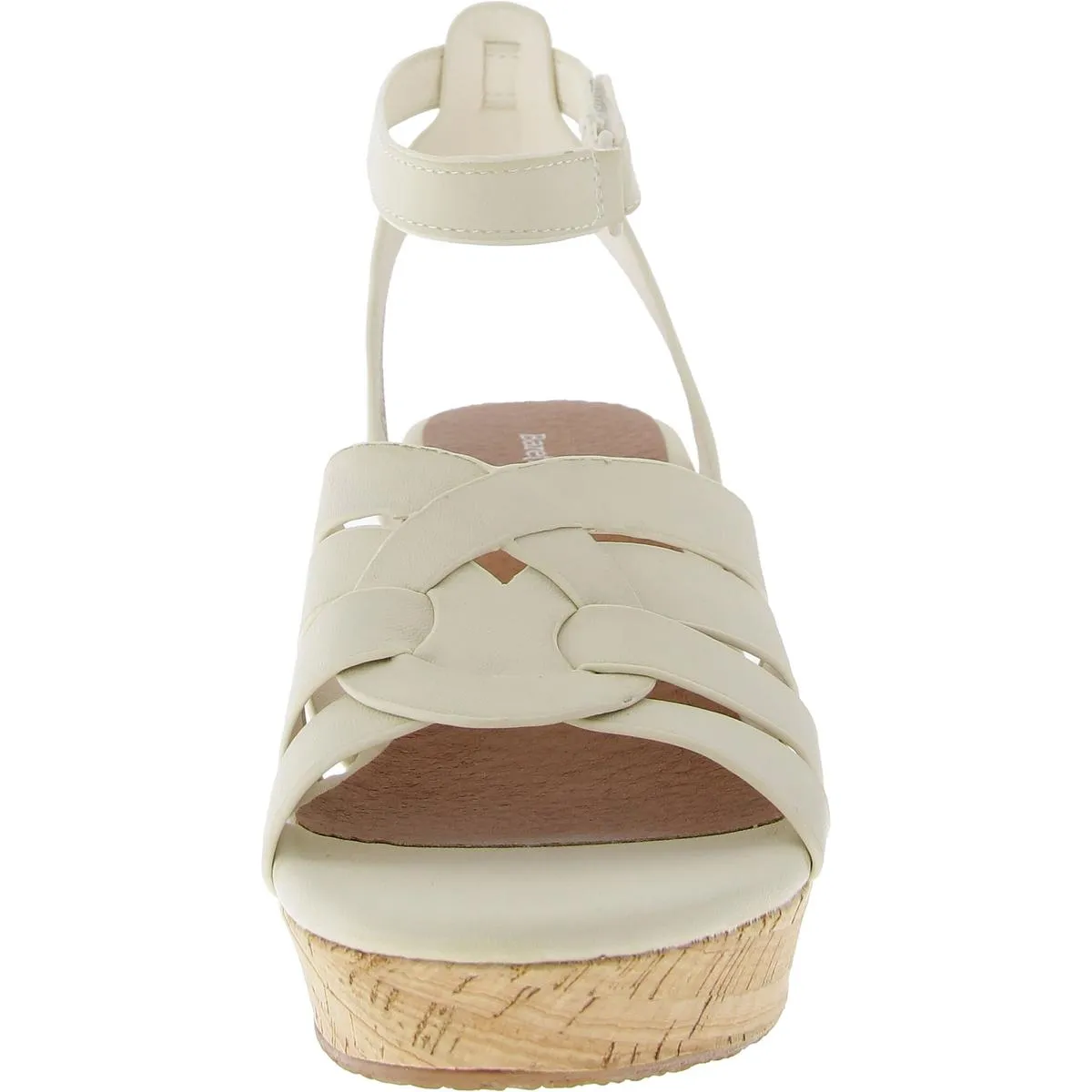 Bonita Womens Adjustable Faux Leather Slingback Sandals