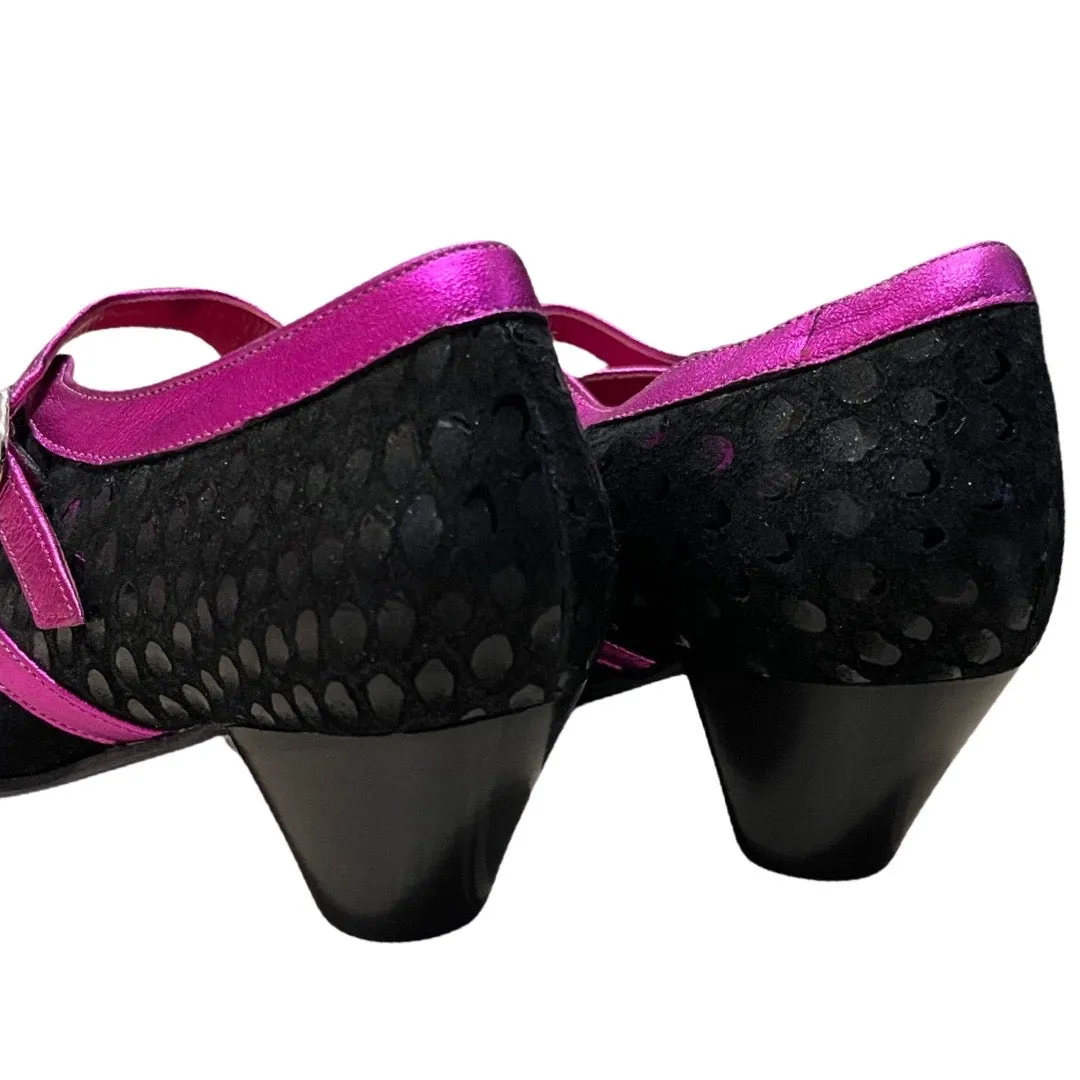Bouquet - Black Fuchsia shoe- Last pairs- 35 and 42