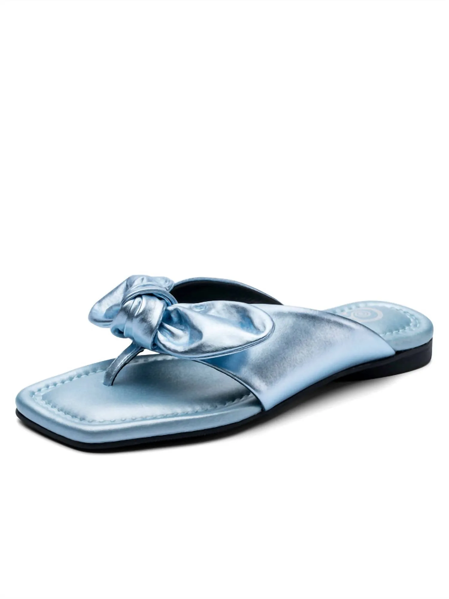 Bowthong Sandal In Smoke Blue