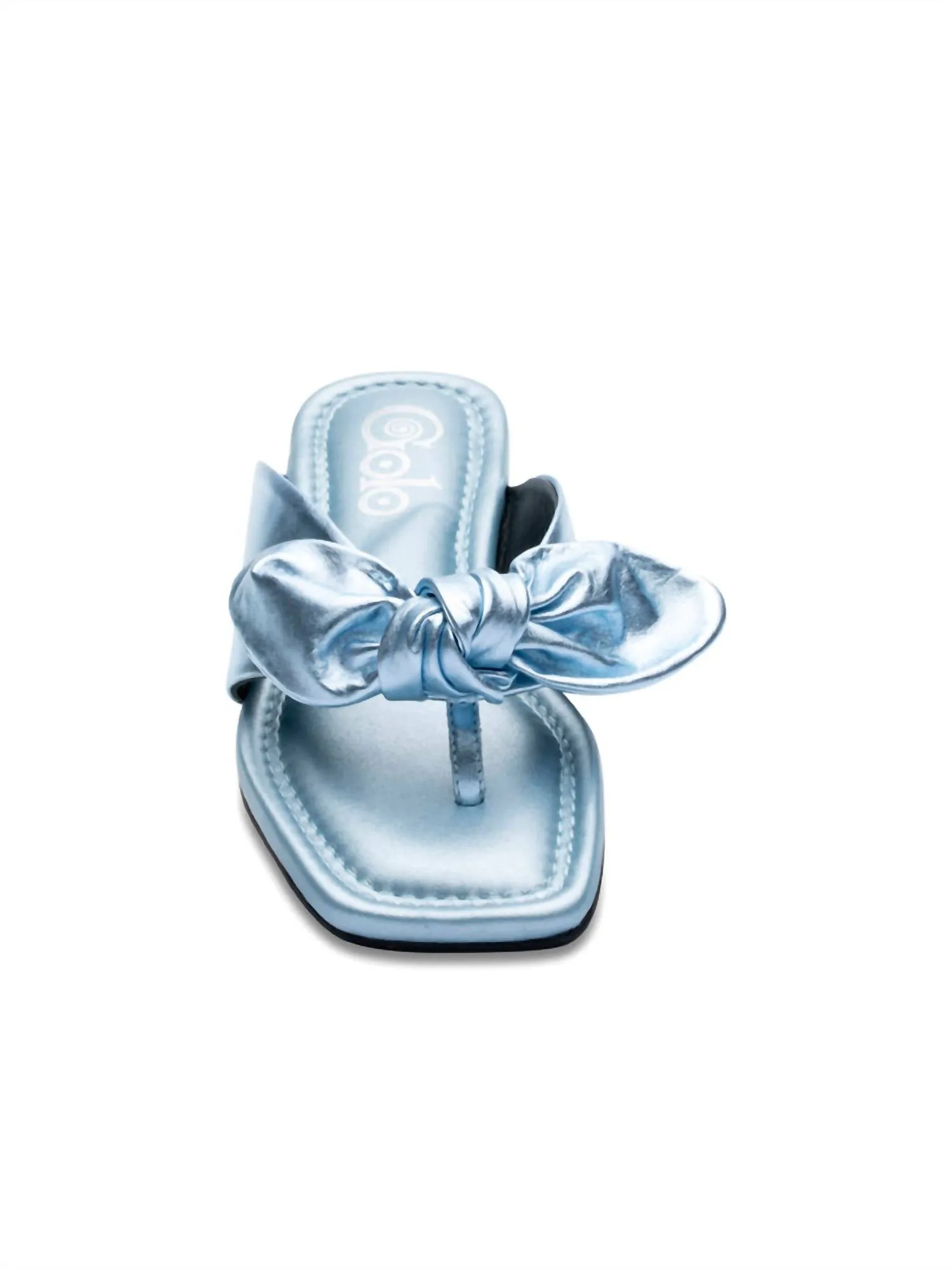 Bowthong Sandal In Smoke Blue