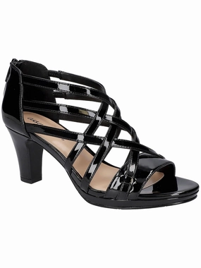 Bree Womens Patent Ankle Strap Heels