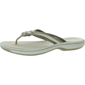 Breeze Womens Open Toe Slip On Thong Sandals