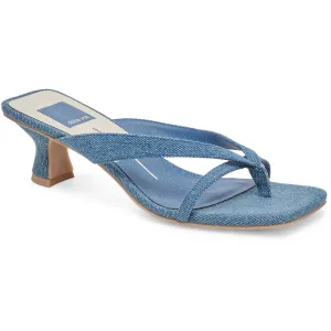 Brevel Womens Strappy Denim Heels