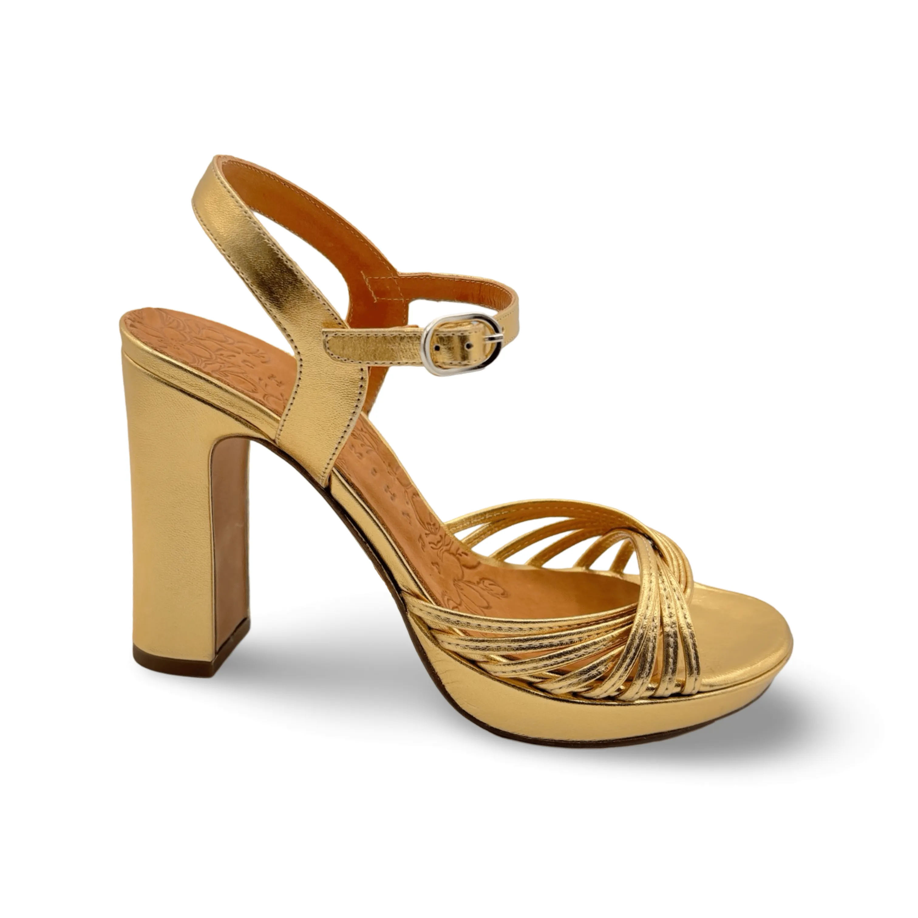 Bri-Caneti Gold Metallic Sandal