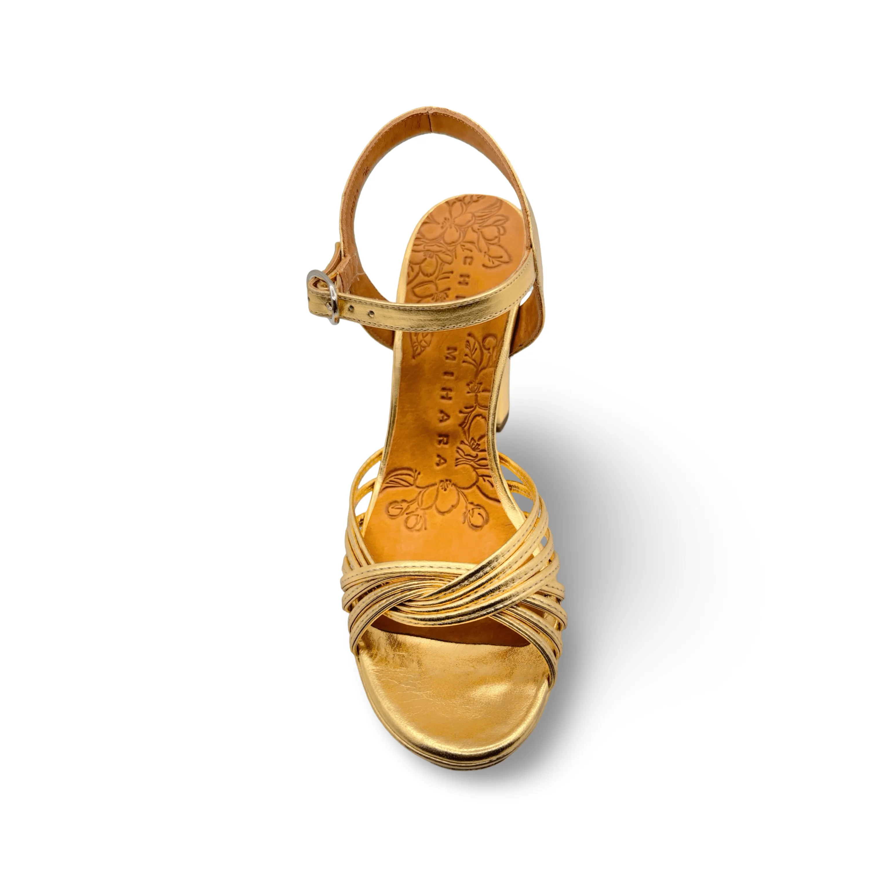 Bri-Caneti Gold Metallic Sandal