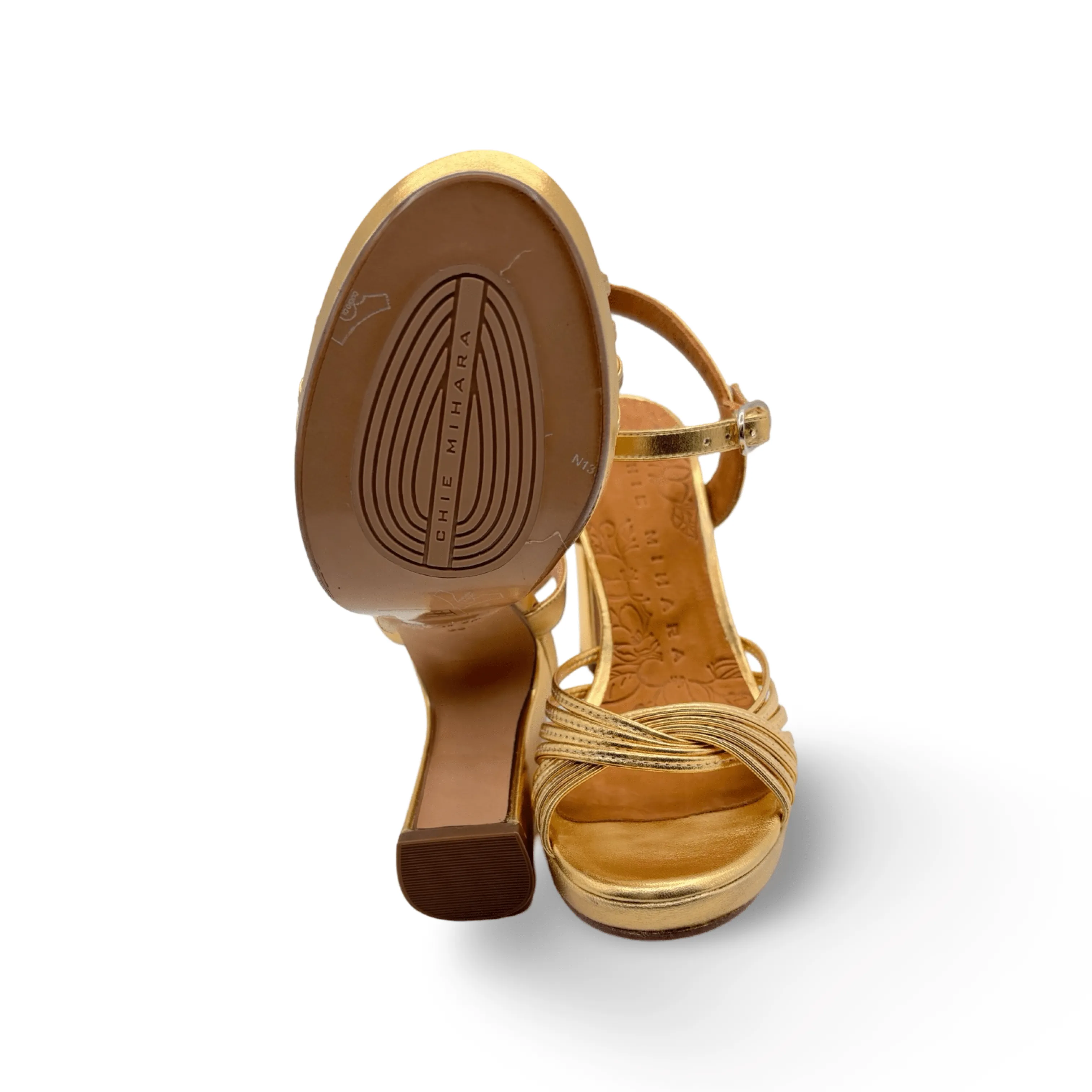 Bri-Caneti Gold Metallic Sandal
