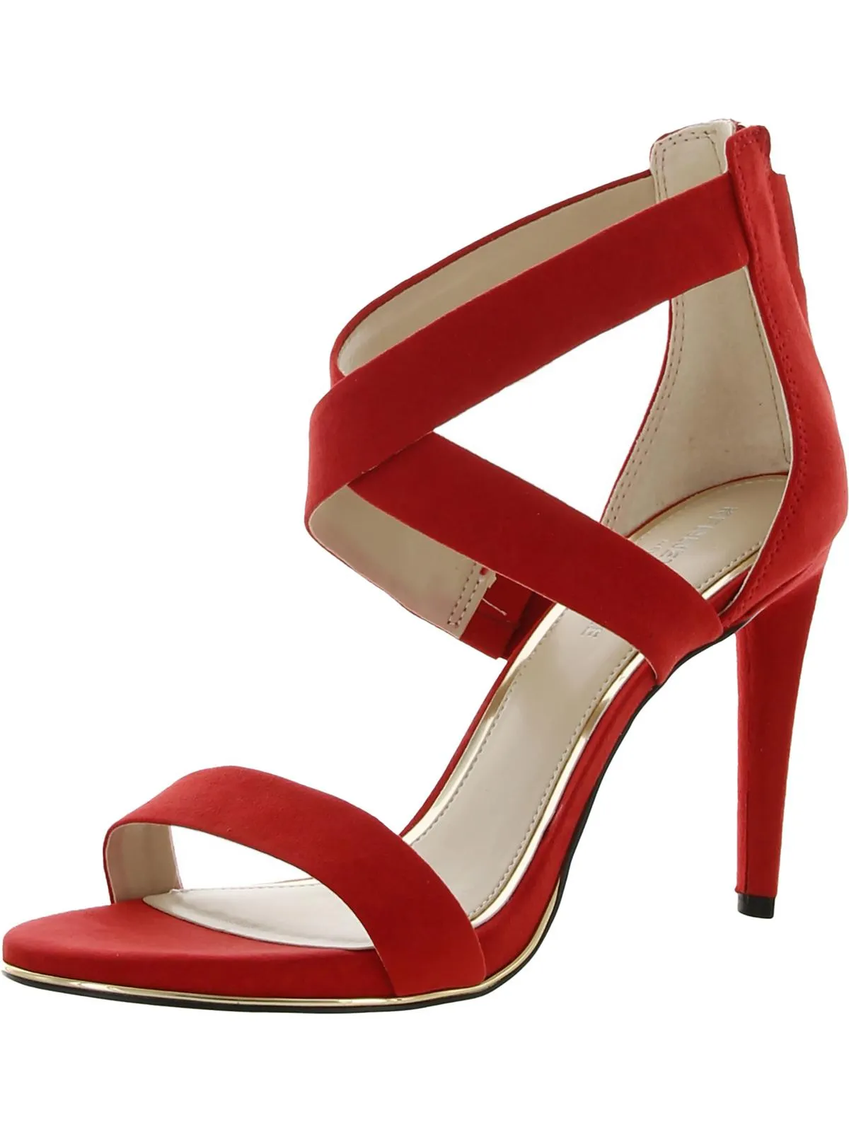 Brooke Cross Sandal Womens Zipper Open Toe Heel Sandals