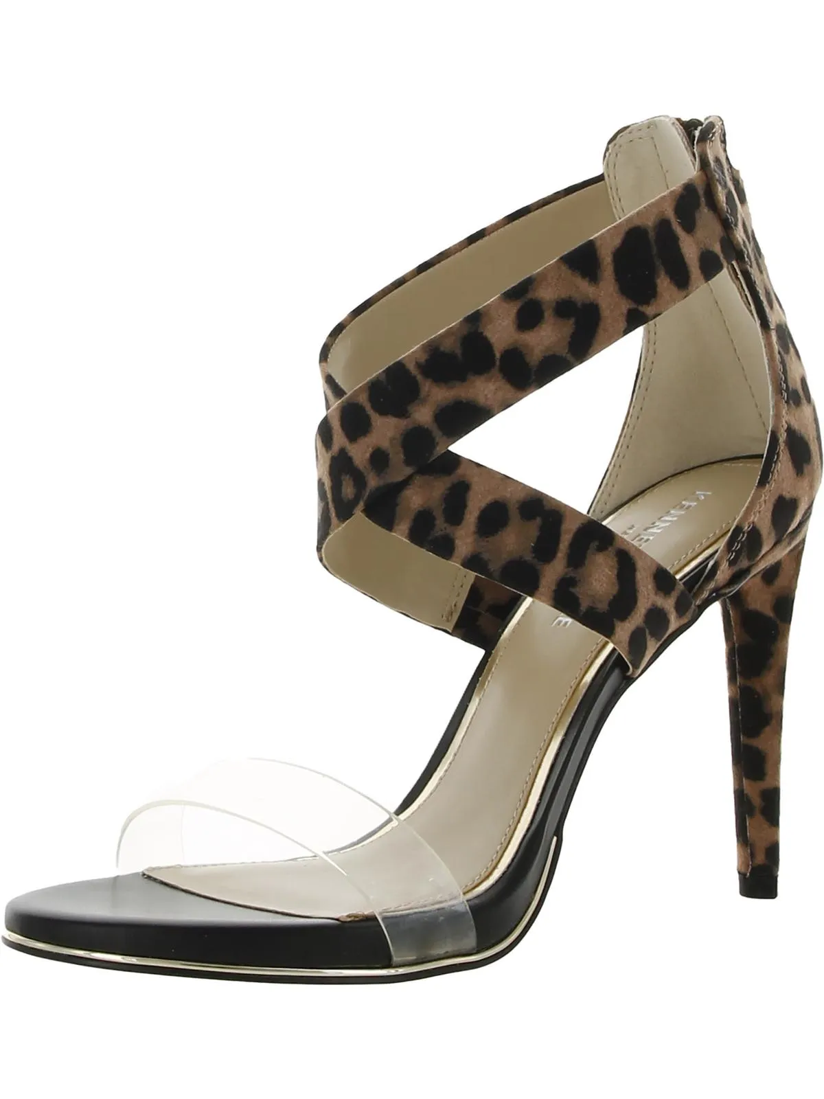Brooke Cross Sandal Womens Zipper Open Toe Heel Sandals