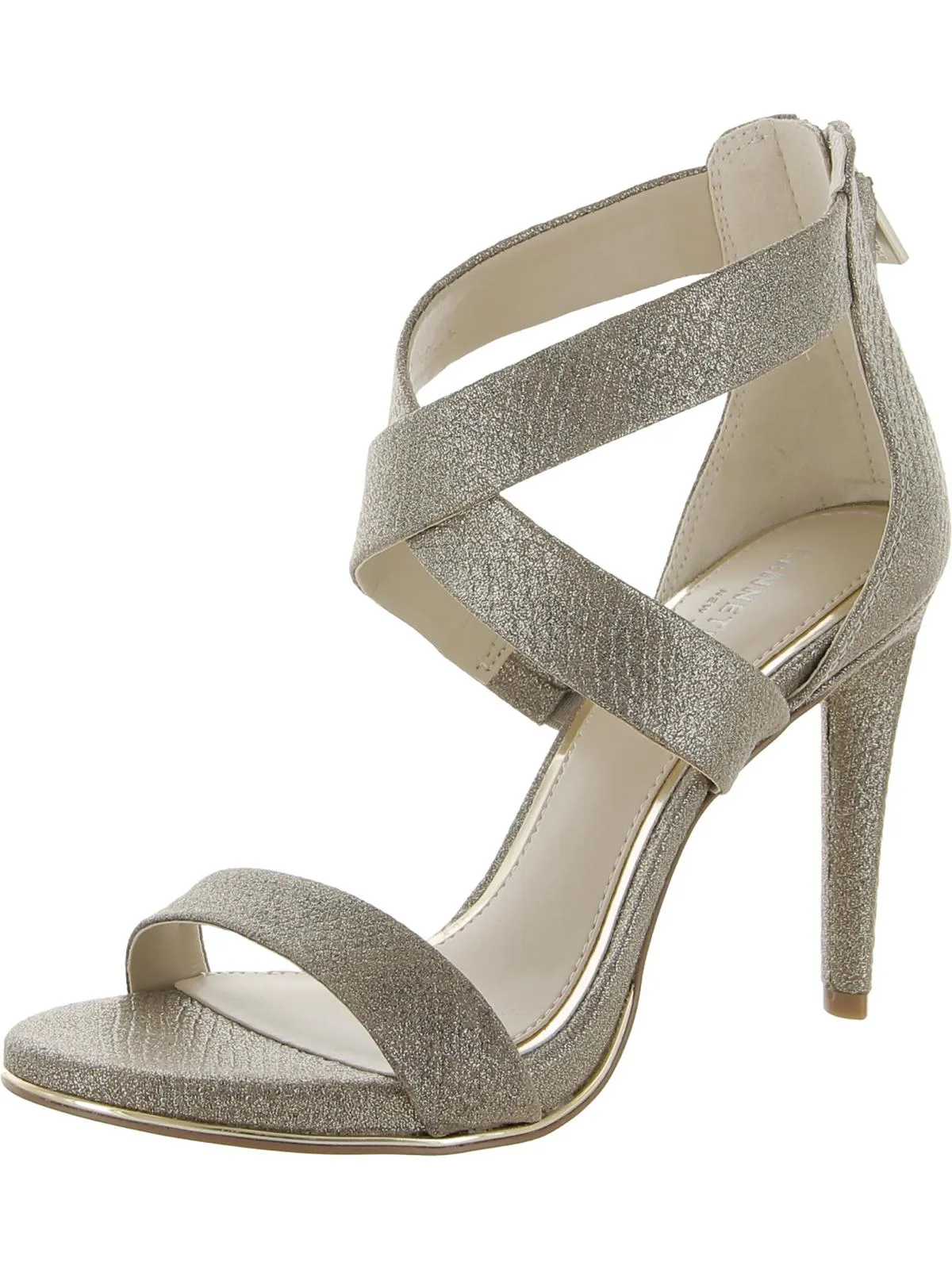 Brooke Cross Sandal Womens Zipper Open Toe Heel Sandals
