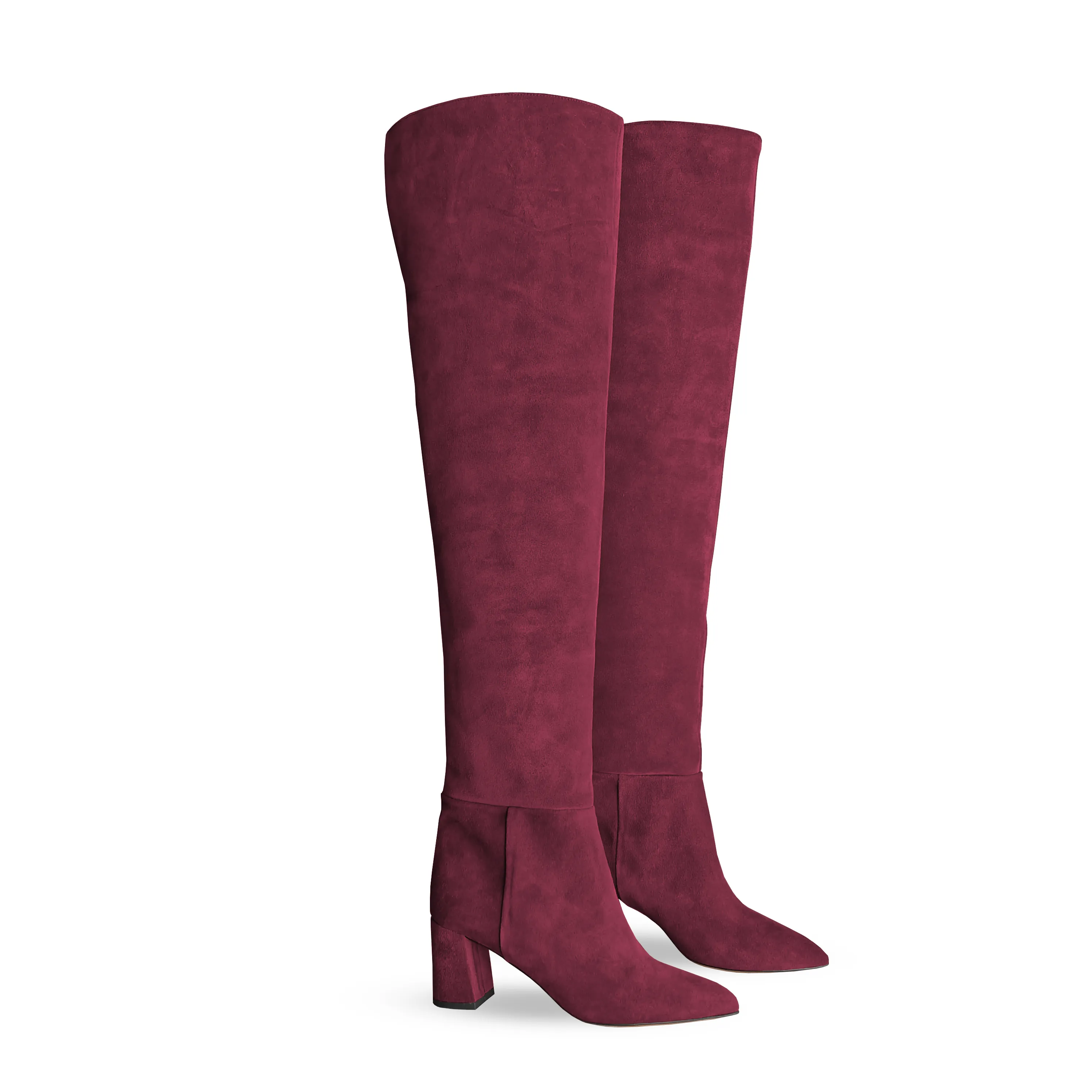 BURGUNDY SUEDE GILDA