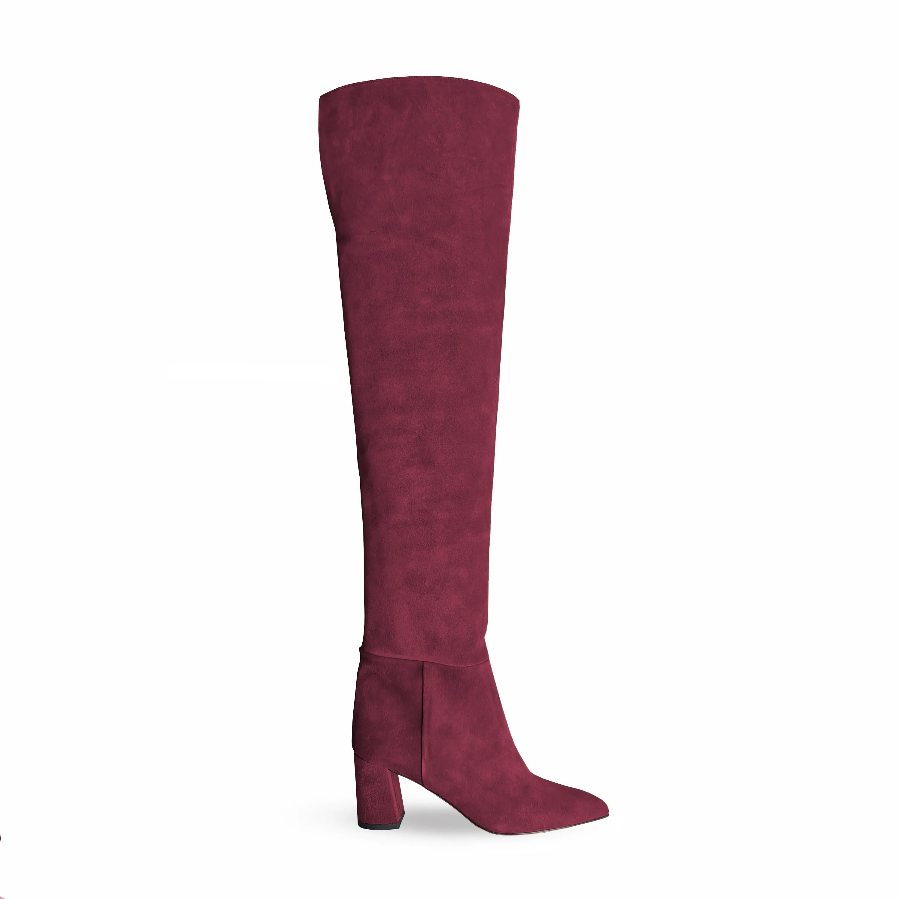 BURGUNDY SUEDE GILDA