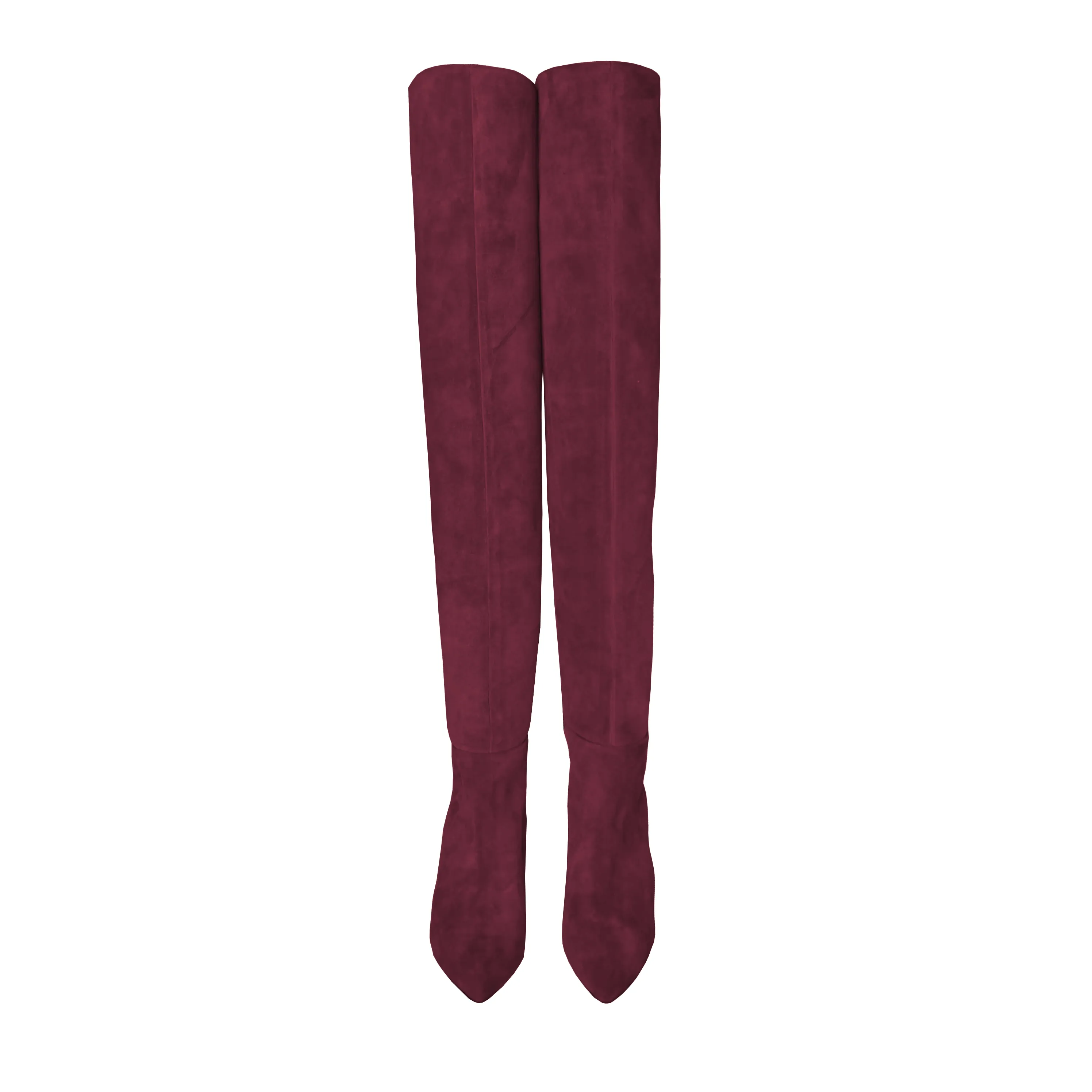 BURGUNDY SUEDE GILDA