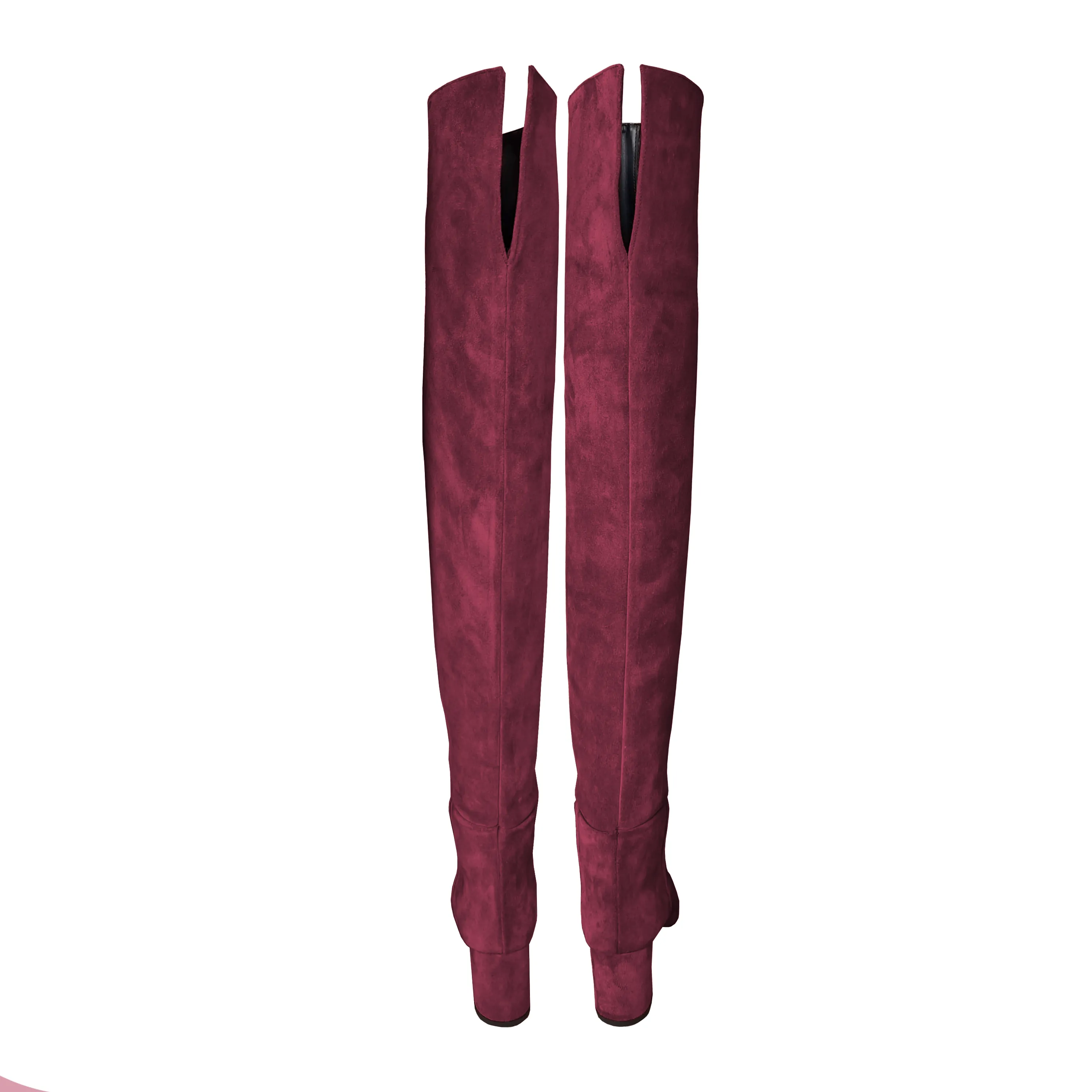 BURGUNDY SUEDE GILDA