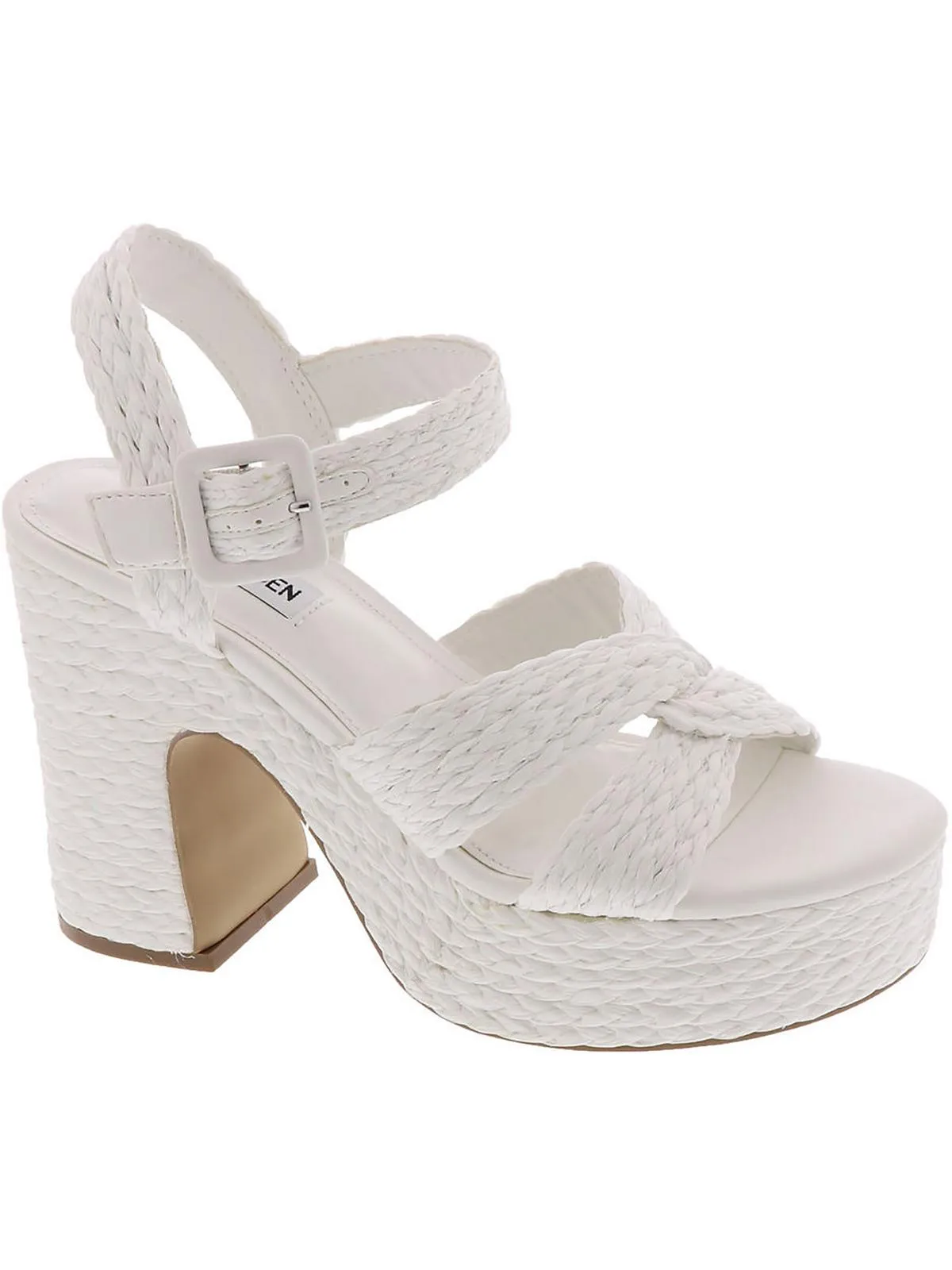 Carisma Womens Metallic Slingback Platform Sandals