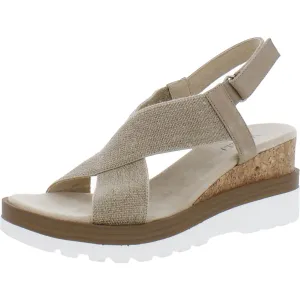 Carlin Womens Ankle Strap Wedge Espadrilles