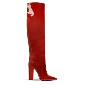 CHARLOTTE PATENT RED