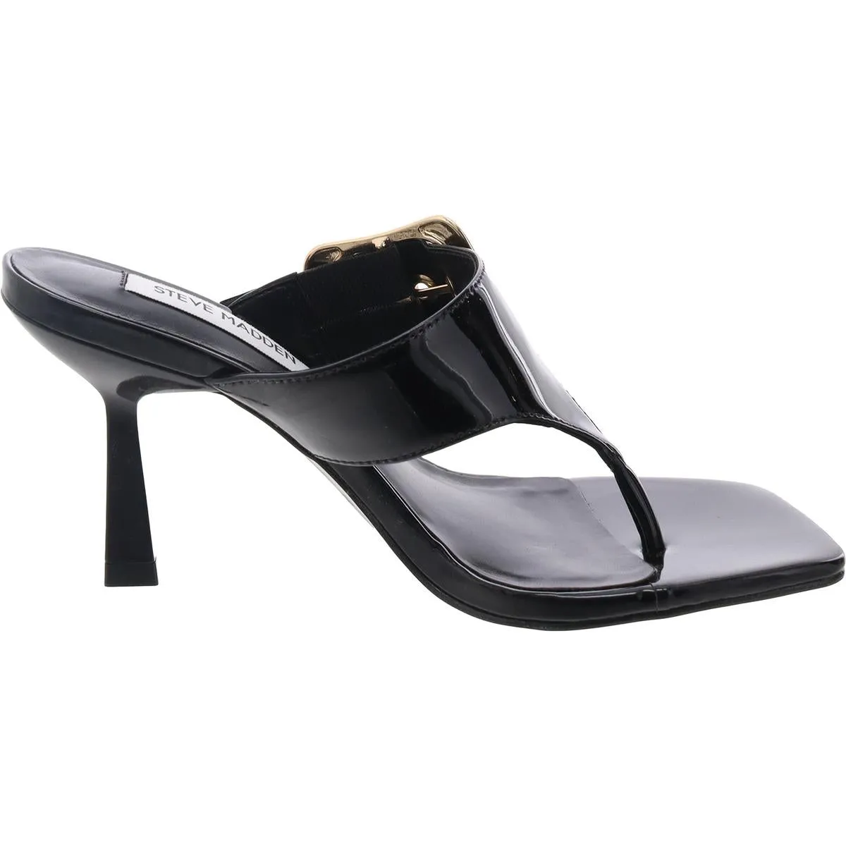 Chelle Womens Adjustable Faux Leather Heels