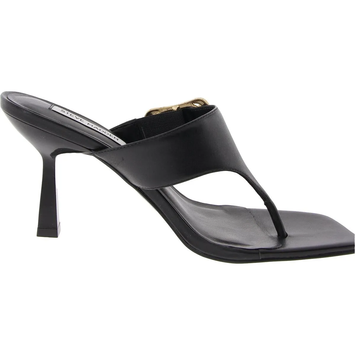 Chelle Womens Adjustable Faux Leather Heels