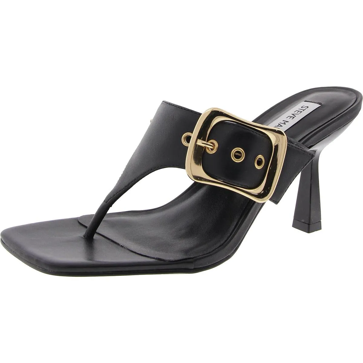Chelle Womens Adjustable Faux Leather Heels