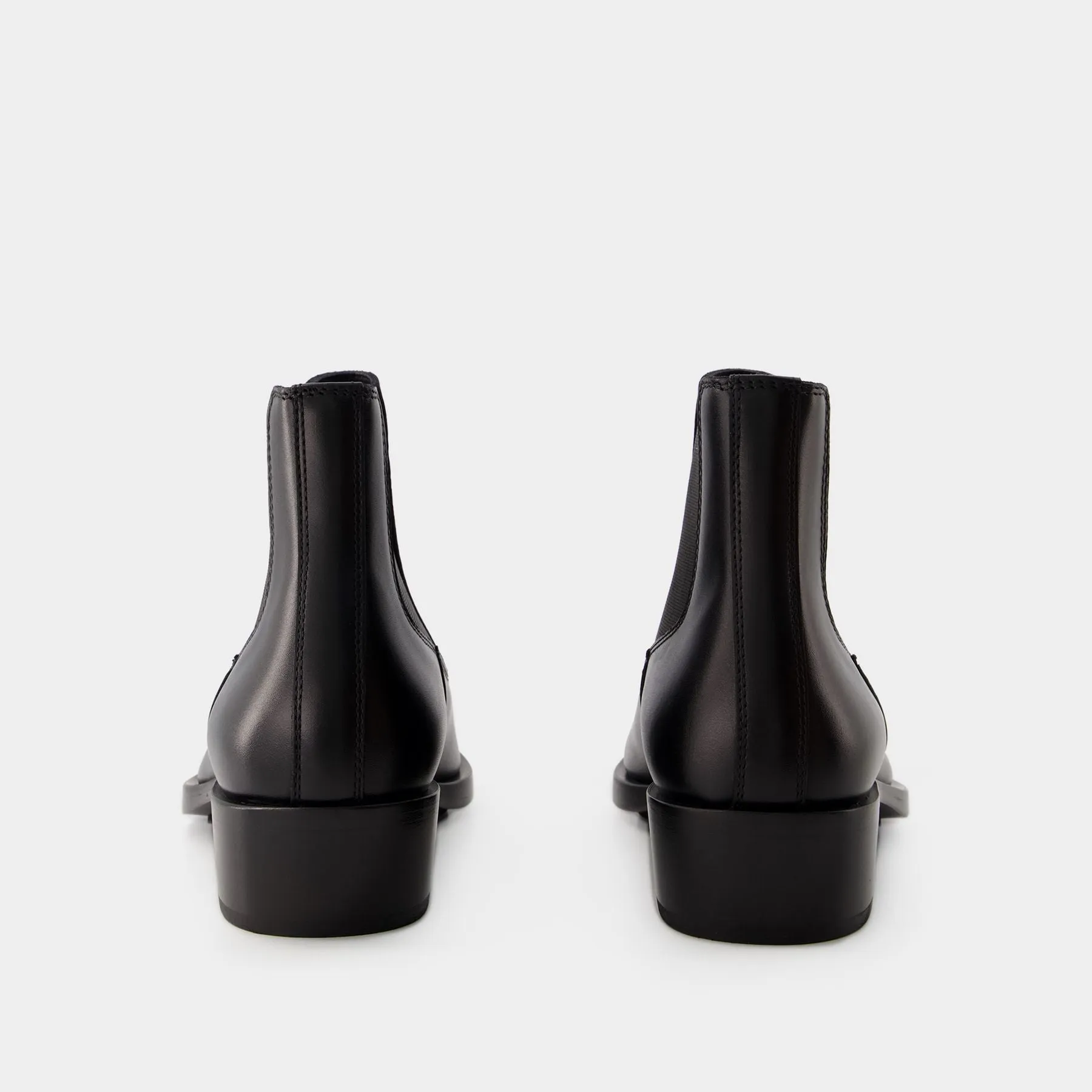 Chelsea Boots - Alexander Mcqueen - Leather - Black/ Silver
