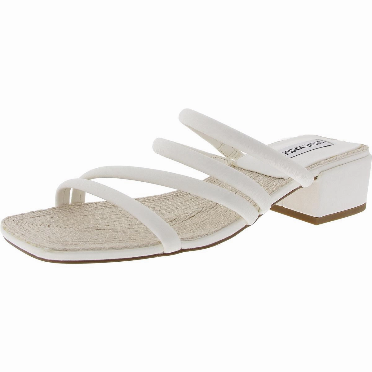 Citizen Womens Woven Faux Leather Block Heel