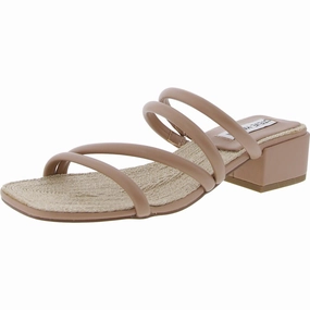 Citizen Womens Woven Faux Leather Block Heel