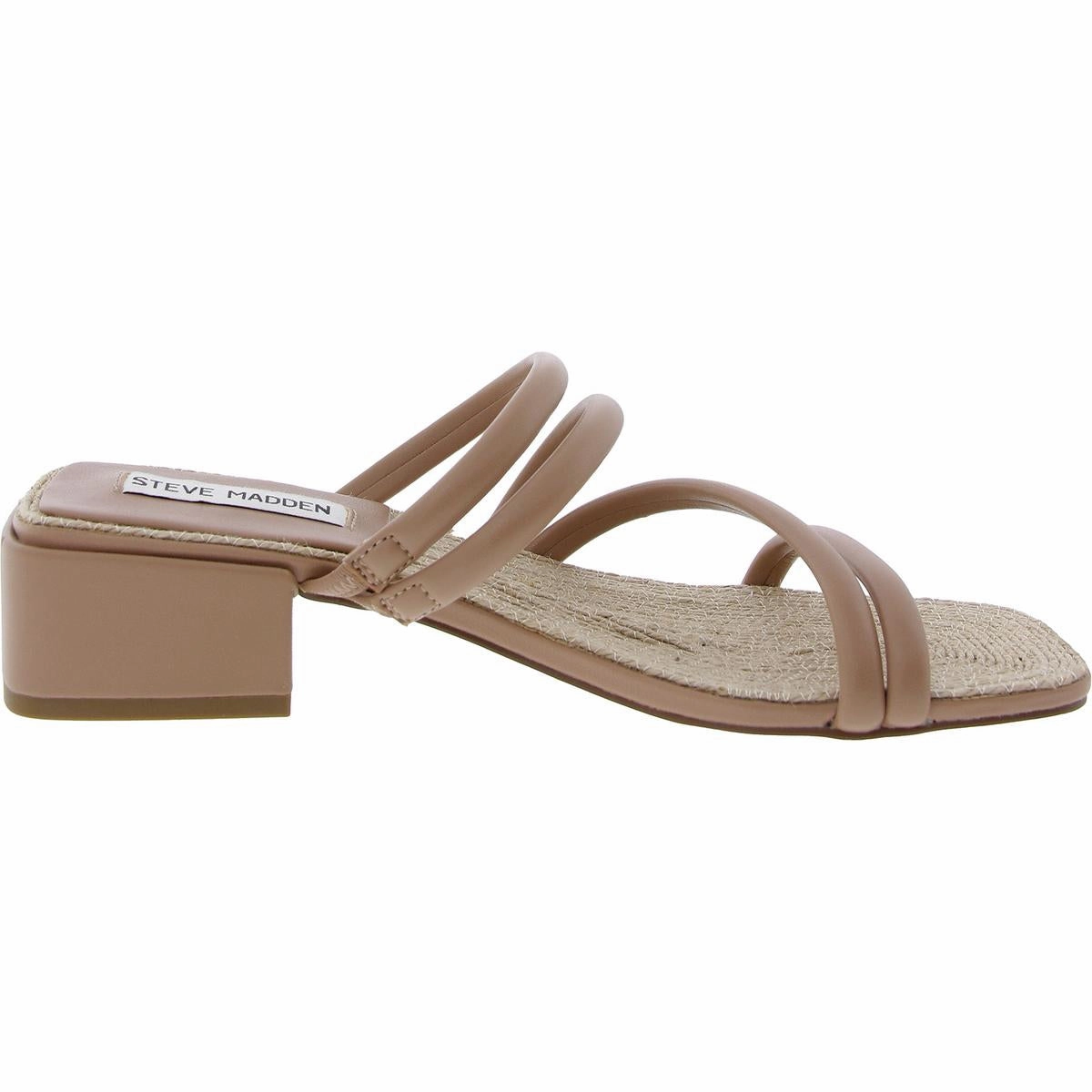 Citizen Womens Woven Faux Leather Block Heel