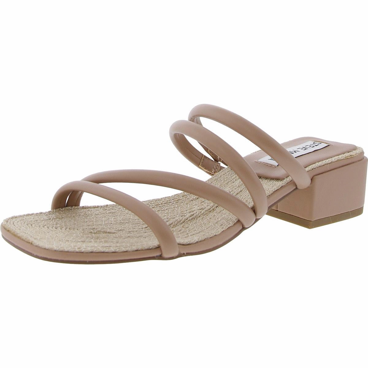 Citizen Womens Woven Faux Leather Block Heel