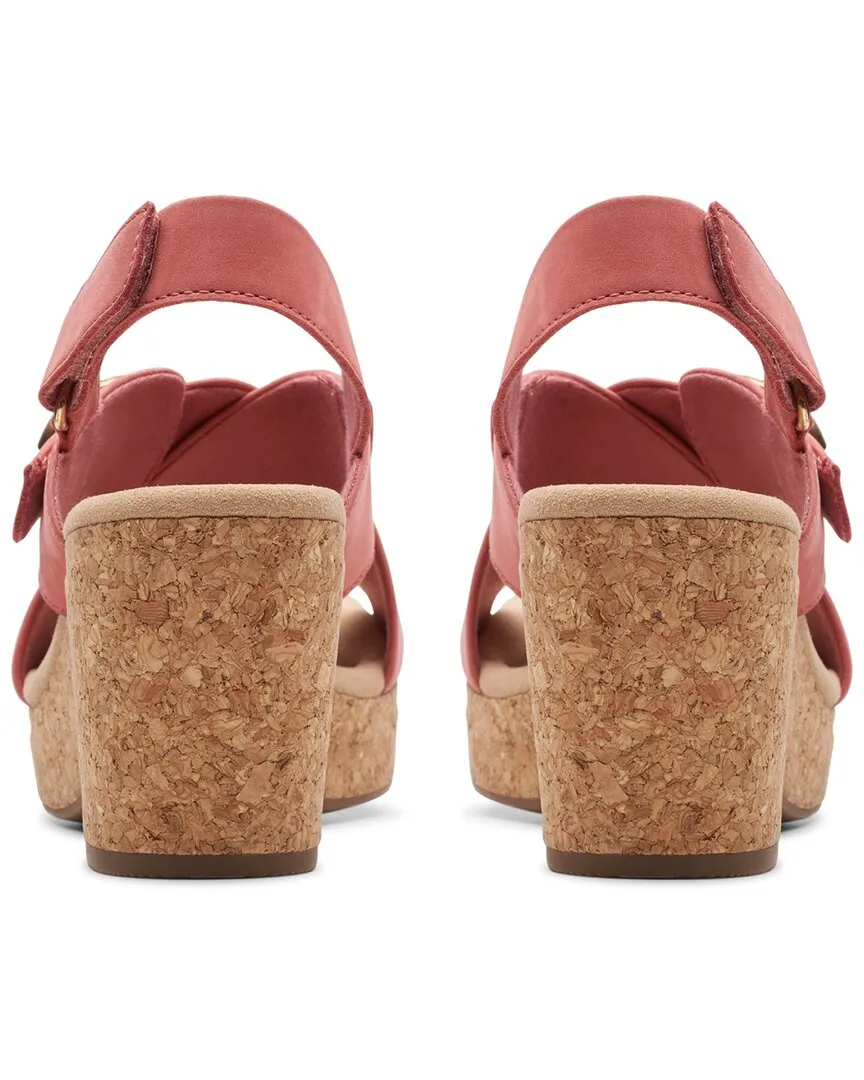 Clarks Giselle Dove Nubuck Heeled Sandal
