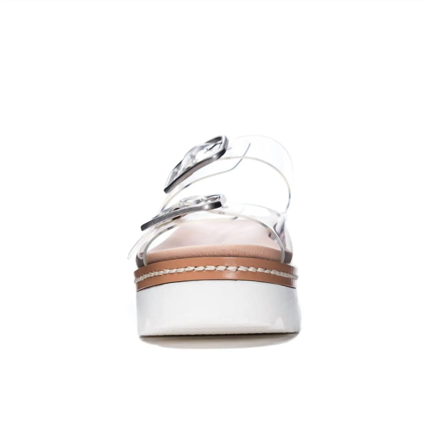 Clear Platform Vinyl Sandals