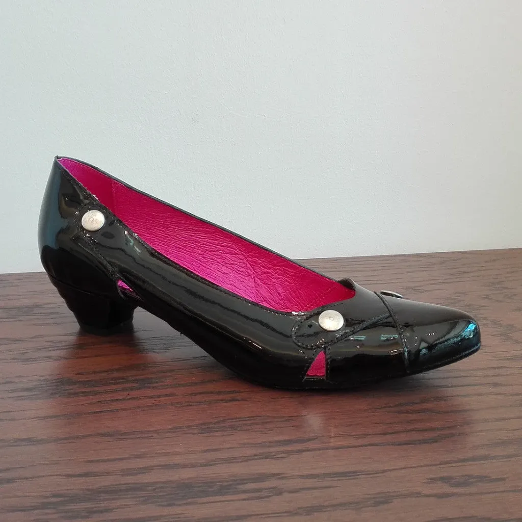 Clique - Black Patent- low heel shoe- Last pair 41!