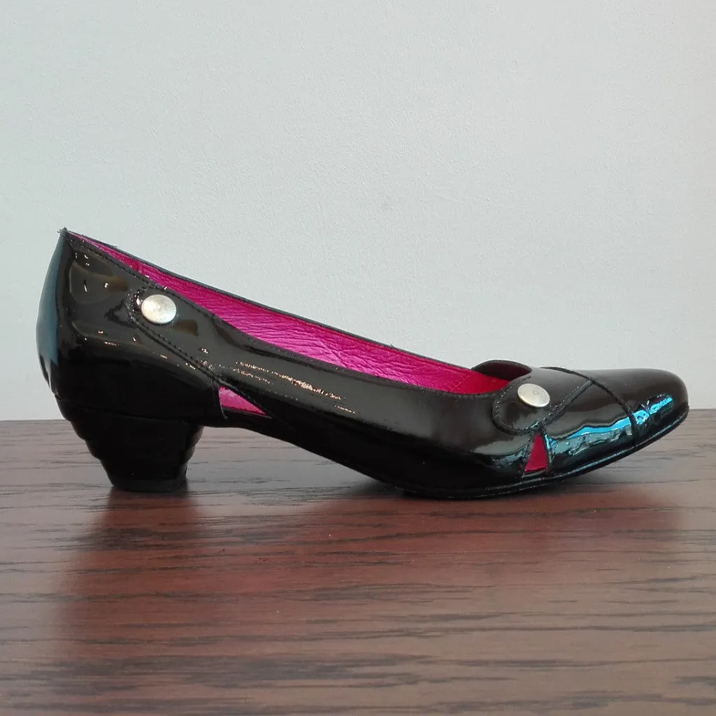 Clique - Black Patent- low heel shoe- Last pair 41!