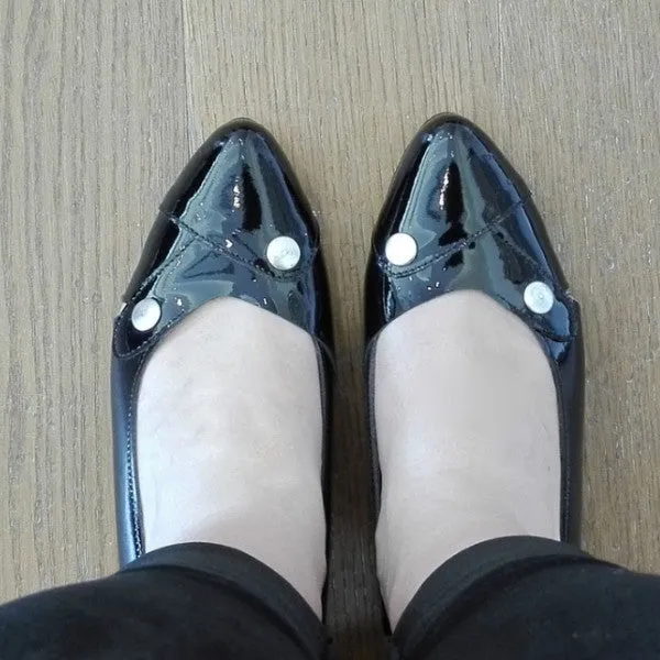 Clique - Black Patent- low heel shoe- Last pair 41!