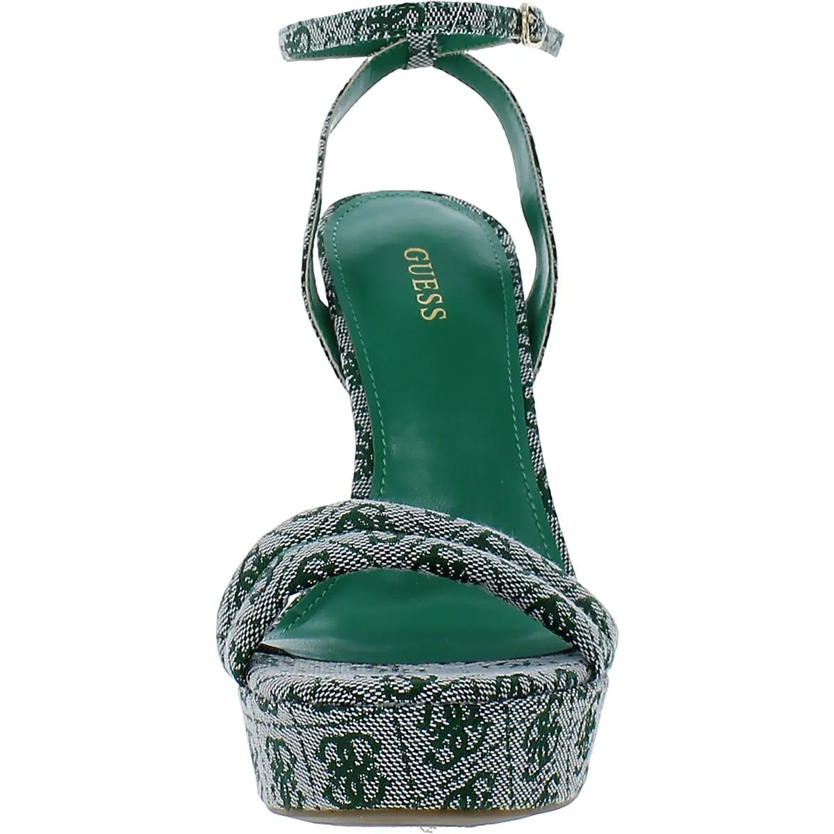 Clives 2 Womens Logo Ankle Strap Heels