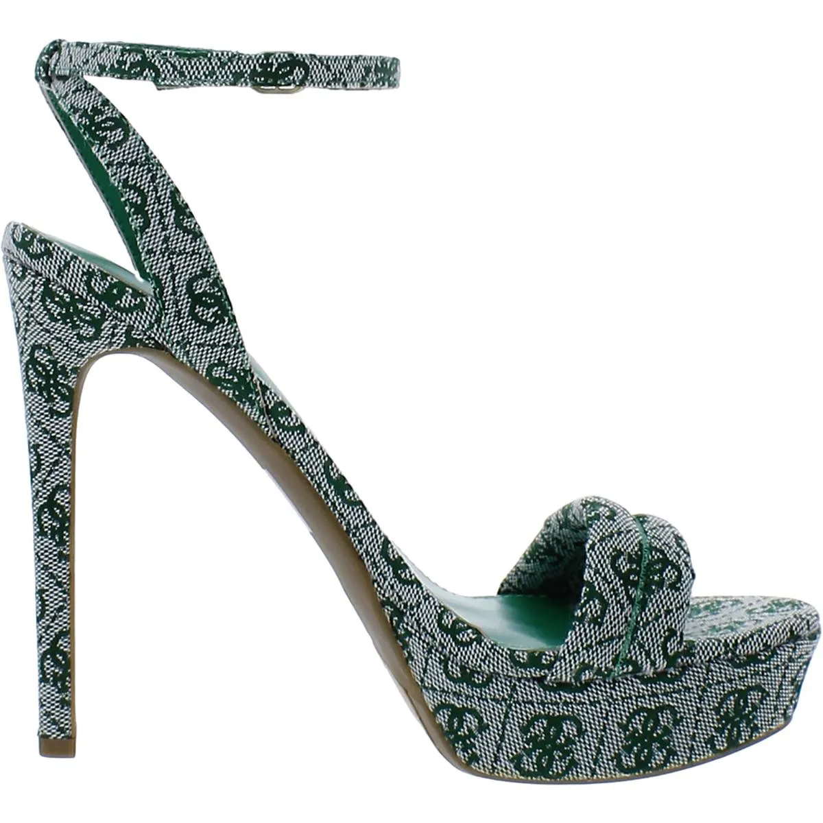 Clives 2 Womens Logo Ankle Strap Heels