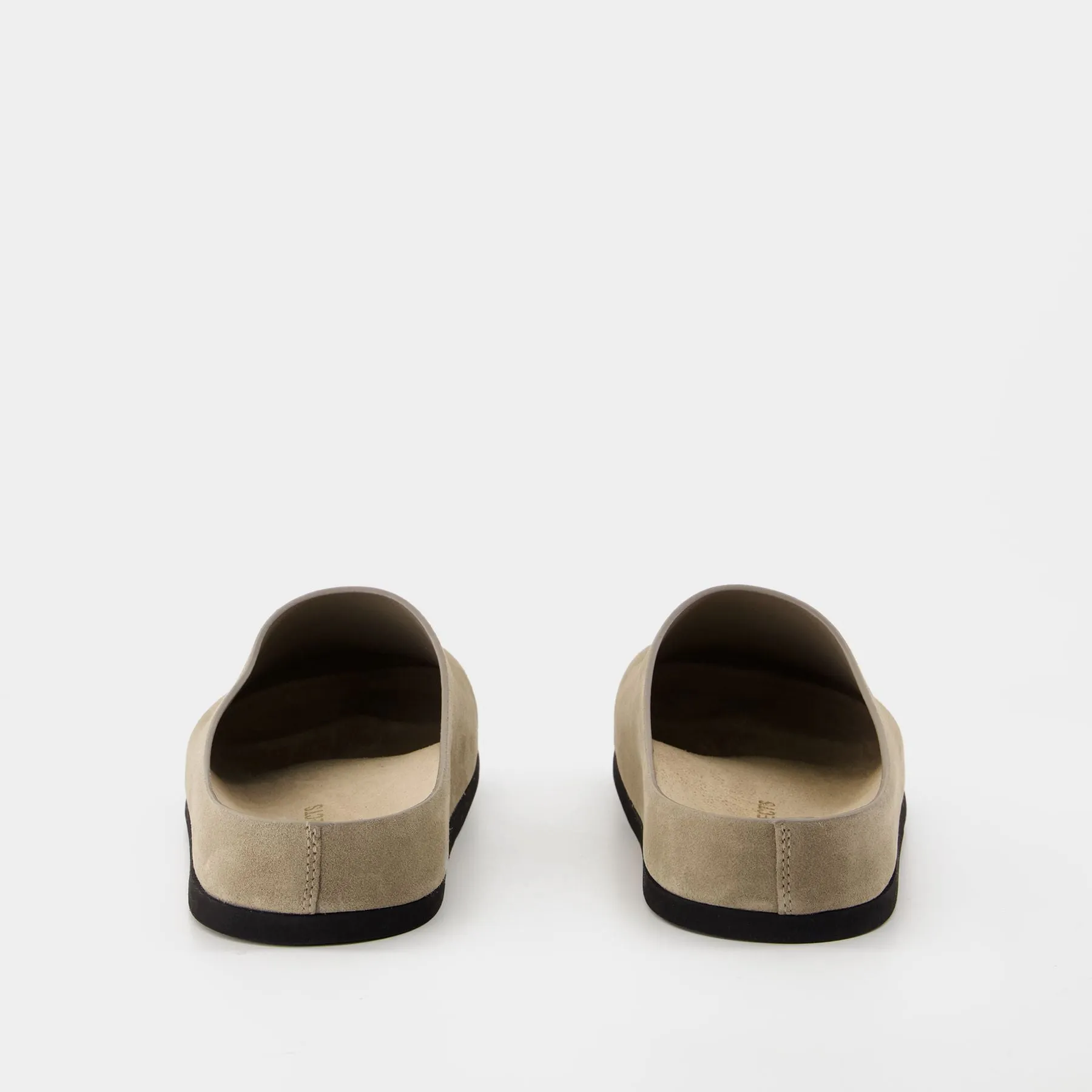 Clog In Suede Sandals - COMMON PROJECTS - Leather - Beige