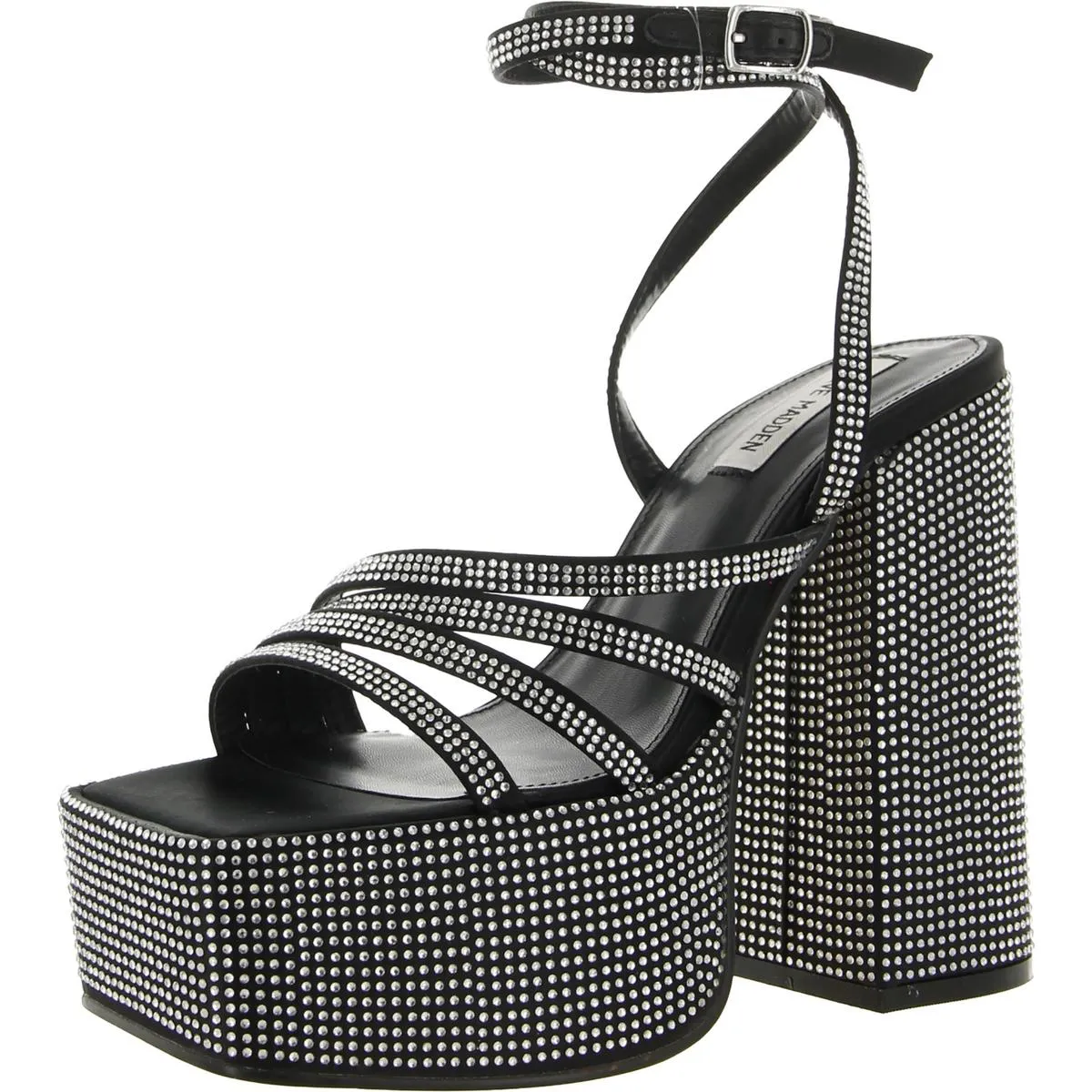 Cocktails Womens Faux Leather Embellished Platform Sandals