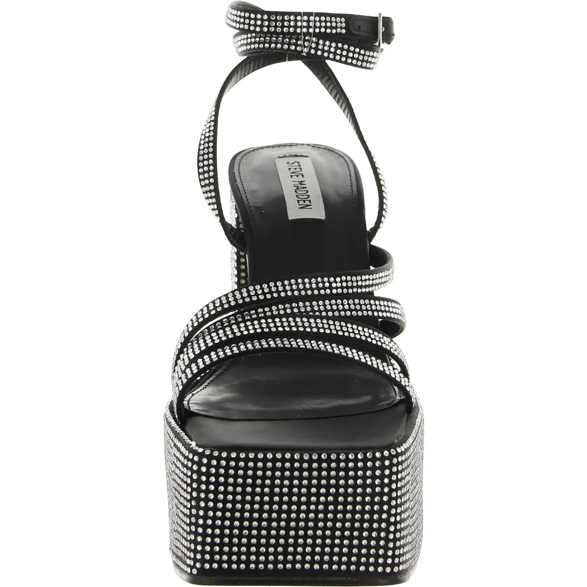Cocktails Womens Faux Leather Embellished Platform Sandals