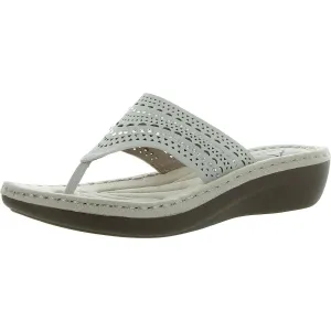 Comate Womens Wedge Thong Flip-Flops