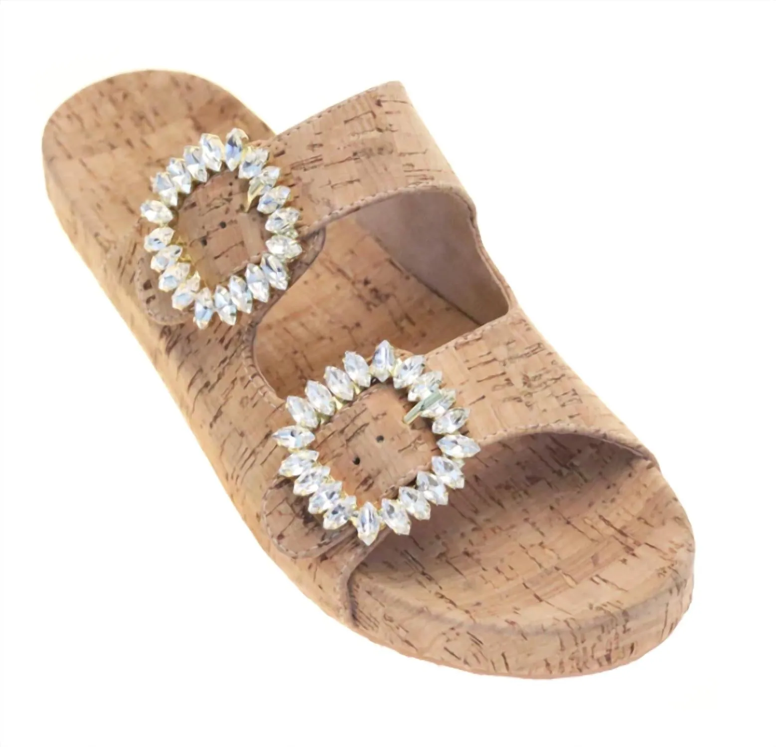 Cork Sandal In Beige