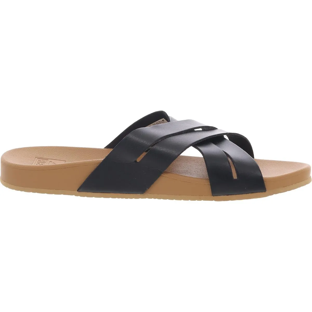 Cushion SPring Bloom Womens Logo Faux Leather Slide Sandals