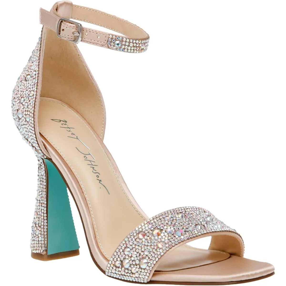 Dani Womens Satin Embellished Heels