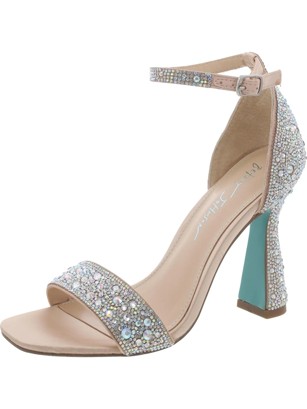 Dani Womens Satin Embellished Heels