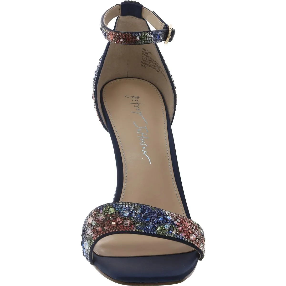 Dani Womens Satin Embellished Heels