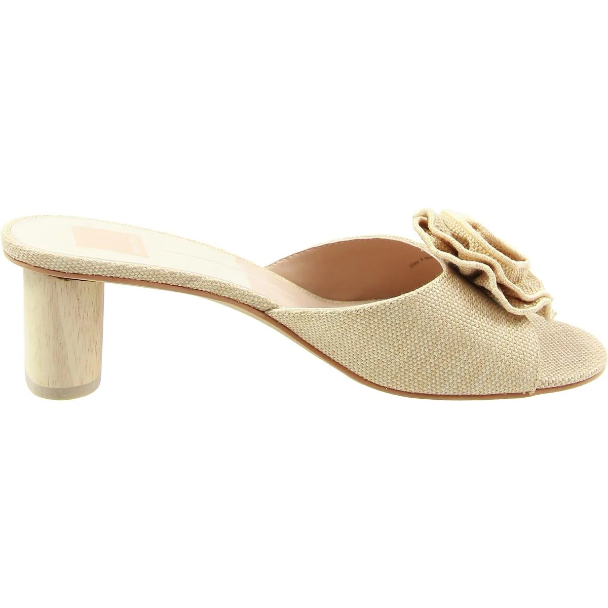 DARLY Womens Rosette Man Made Heels
