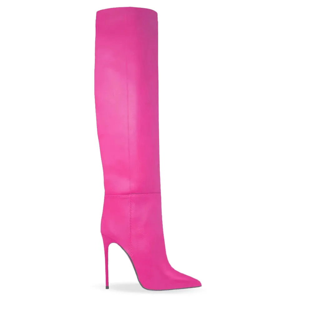 DAYNA FUCHSIA LEATHER