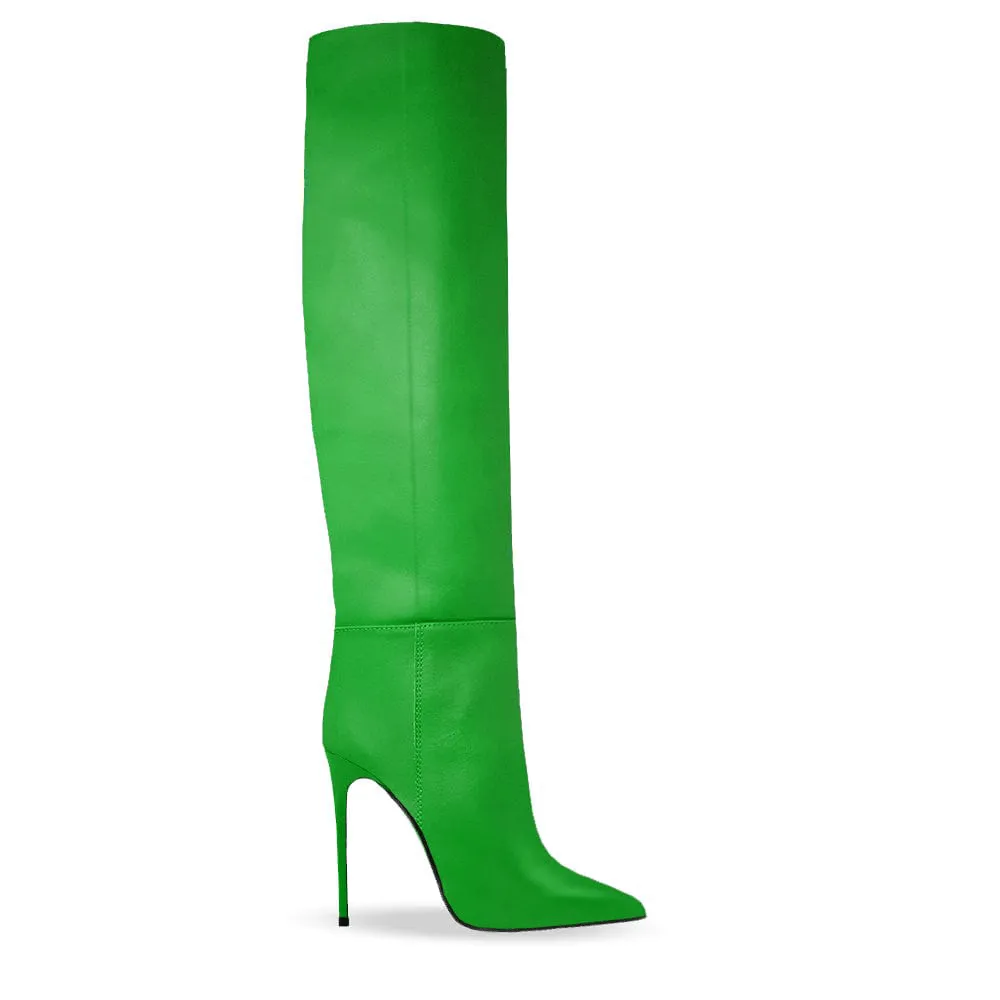 DAYNA GREEN LEATHER