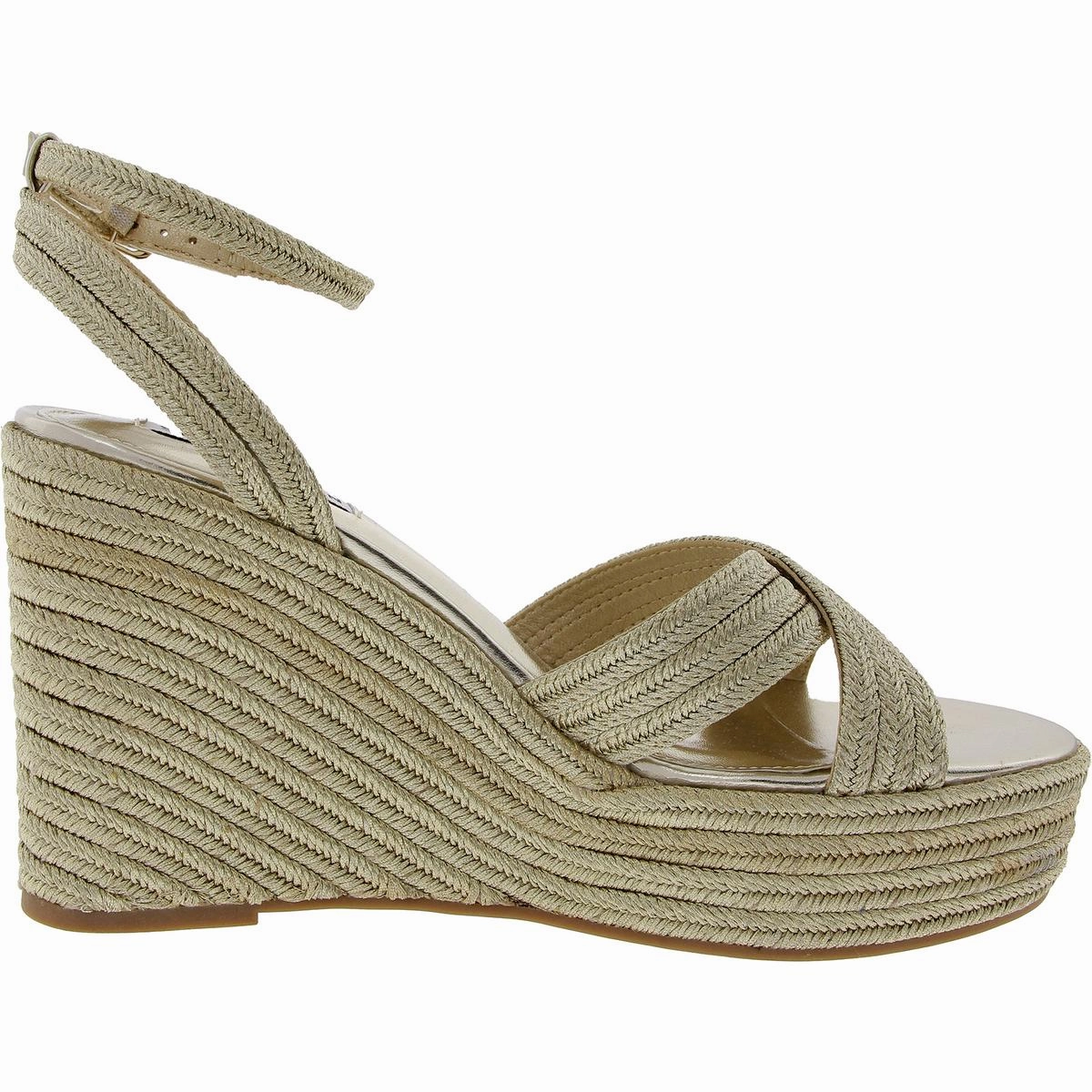 Dazed Womens Woven Man Made Wedge Sandals