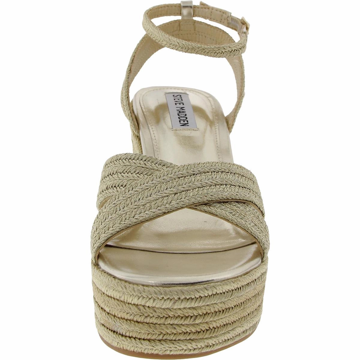 Dazed Womens Woven Man Made Wedge Sandals