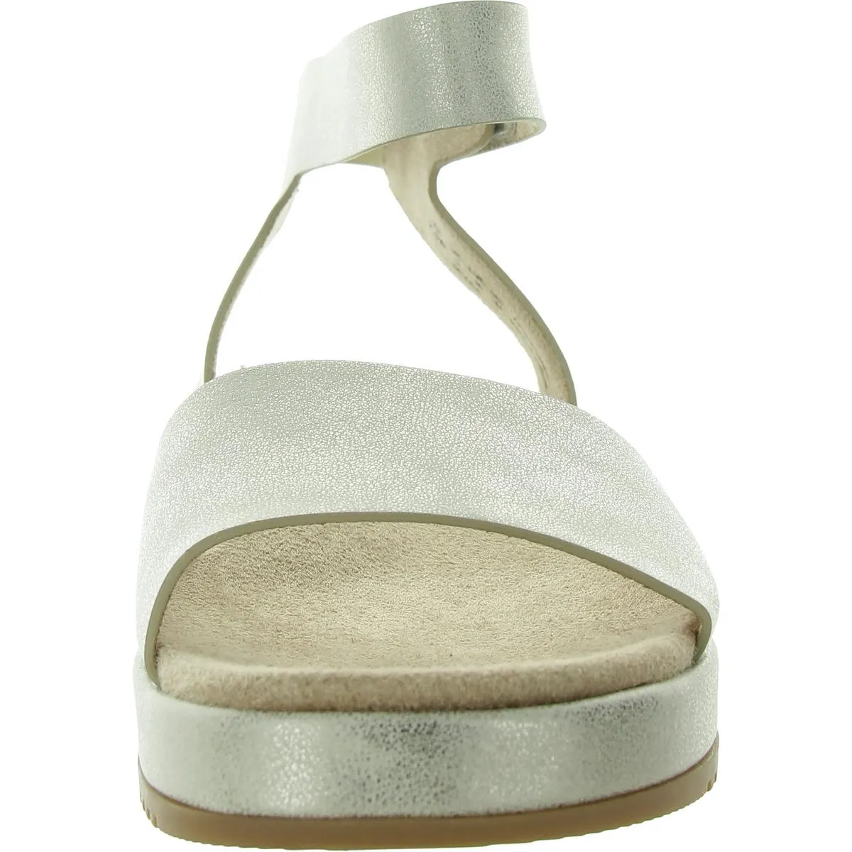 Deara Womens Faux Leather Platform Ankle Strap